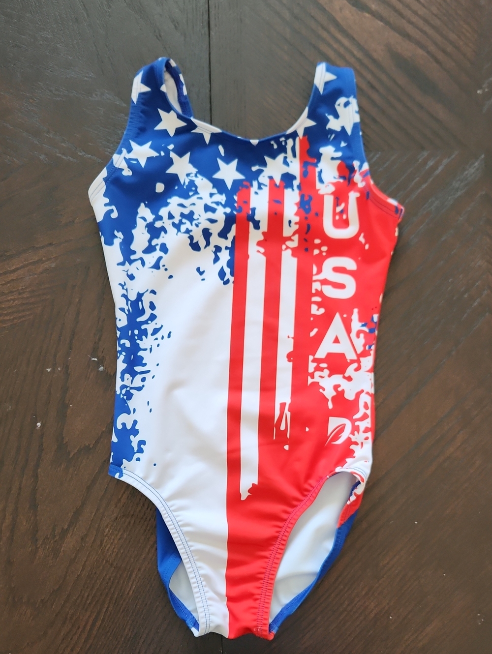 Kids USA Flag One-Piece Swimsuit - Red, White & Blue